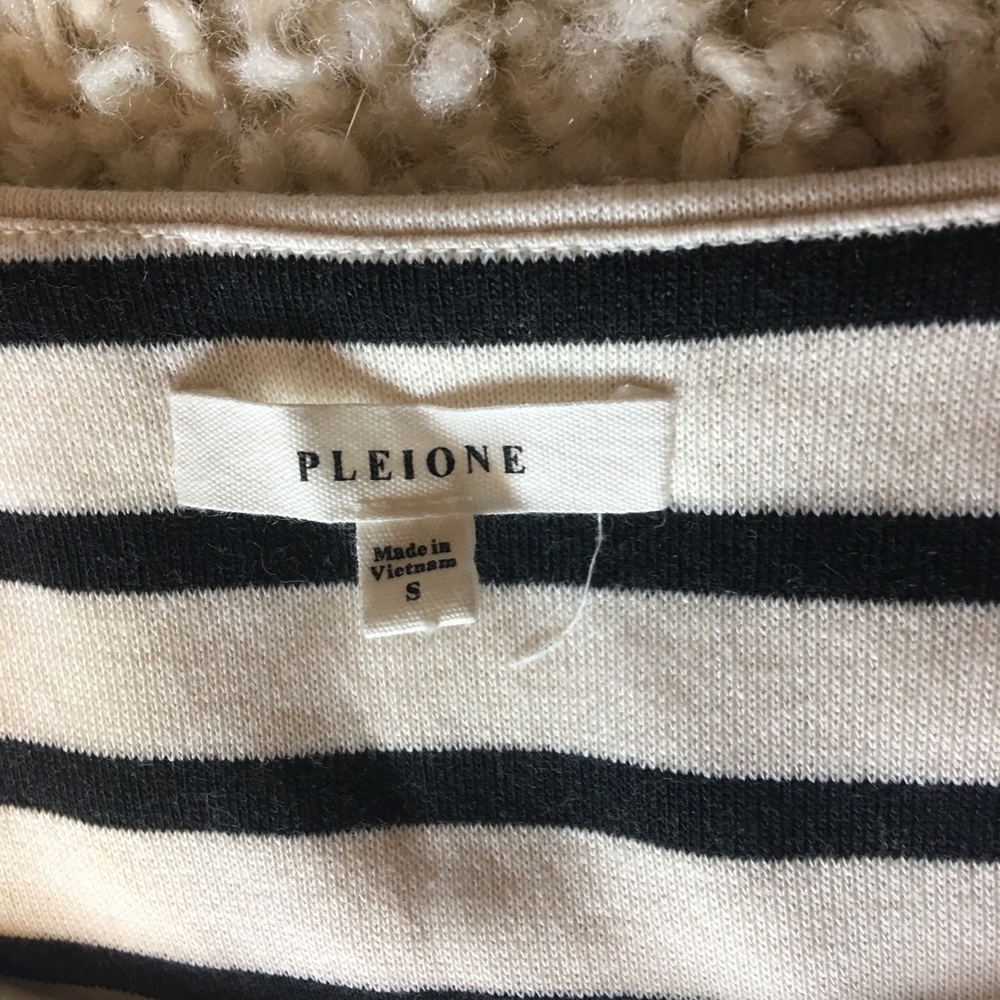 Anthropologie Striped Peplum Top - Picture 2 of 4
